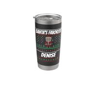 Nome Denise preferito di Babbo Natale divertente Denise Bicchiere termico in acciaio inox doppia parete