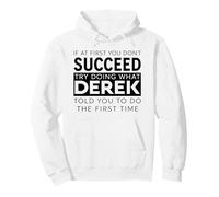 Nome Derek Funny Joke Natale Compleanno papà Uomo Padre Felpa con Cappuccio