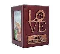 Nome e Data personalizzati, incidere il testo di benedizione, Urna personalizzata, Urna Per animali domestici per Cani e Gatti