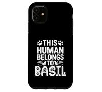 Nome gatto Basil Human appartiene al gatto Nome Basil Custodia per iPhone 11