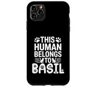 Nome gatto Basil Human appartiene al gatto Nome Basil Custodia per iPhone 11 Pro Max