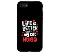 Nome gatto Hugo La vita è migliore con il mio gatto Hugo Custodia per iPhone SE (2020) / 7 / 8