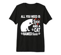 Nome Gatto Personalizzato Dante Cute Kitty Pet Amante Maglietta Premium