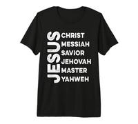Nome Gesù Cristo Messia Retior Geova Maestro Yahweh Maglietta Premium
