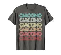 Nome Giacomo Italiano Ragazzo Retro Compleanno Padre Maglietta