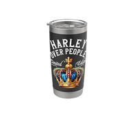 Nome Harley Regalo di Compleanno Divertente Harley Sopra Persone Corona Bicchiere termico in acciaio inox doppia parete