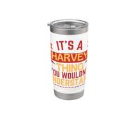 Nome Harvey Divertente per Harvey Bicchiere termico in acciaio inox doppia parete