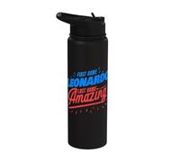 Nome Leonardo Cognome Incredibile Divertente Leonardo Detto Stainless Steel Insulated Water Bottle
