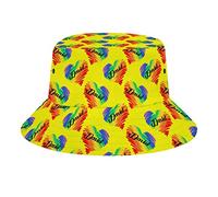 Nome LGBT Personalizzato Cuore Cappello da Pescatore Nero LGBT Ti Amo in Ogni Universo Moda Unisex Confezione da Viaggio Cappellini da Sole Adolescenti Donna Uomo novità Cappelli da Esterno