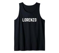 Nome Lorenzo Testo Abbigliamento Corona Testo Bianco Canotta
