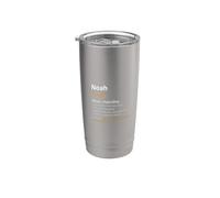 Nome Noah personalizzabile con scritta "Man Definition" Bicchiere termico in acciaio inox doppia parete