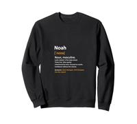 Nome Noah Personalizzabile con Scritta Man Definition Felpa