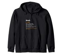 Nome Noah Personalizzabile con Scritta Man Definition Felpa con Cappuccio