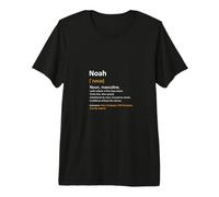 Nome Noah Personalizzabile con Scritta Man Definition Maglietta Premium