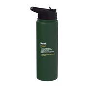 Nome Noah personalizzabile con scritta "Man Definition" Stainless Steel Insulated Water Bottle