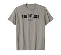 Nome Originale della Città Natale retrò di San Lorenzo California Maglietta