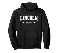 Nome Originale Lincoln California Retro Hometown Lincoln Felpa con Cappuccio
