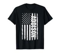 Nome Personale di Addison American Flag Retro Donne Maglietta