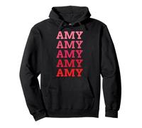 Nome Personalizzato Amy Amy Amy Vintage Felpa con Cappuccio