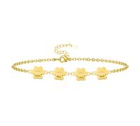 Nome personalizzato cane zampa bracciale Bracciale personalizzato nome in acciaio inox Custom Tiny cane zampa bracciale con 1-7 nome personalizzato animale domestico gioielli regalo per le donne