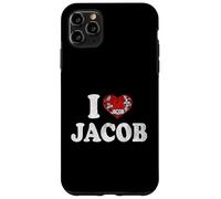 Nome personalizzato Jacob I love Jacob vintage Custodia per iPhone 11 Pro Max