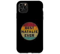 Nome personalizzato Natalie I love Natalie Retro Vintage Style Custodia per iPhone 11 Pro Max