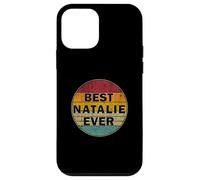 Nome personalizzato Natalie I love Natalie Retro Vintage Style Custodia per iPhone 12 mini