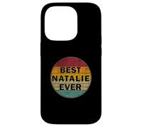 Nome personalizzato Natalie I love Natalie Retro Vintage Style Custodia per iPhone 14 Pro