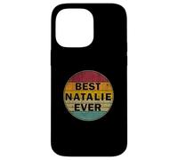 Nome personalizzato Natalie I love Natalie Retro Vintage Style Custodia per iPhone 14 Pro Max