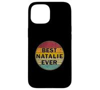 Nome personalizzato Natalie I love Natalie Retro Vintage Style Custodia per iPhone 15