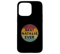 Nome personalizzato Natalie I love Natalie Retro Vintage Style Custodia per iPhone 15 Pro Max