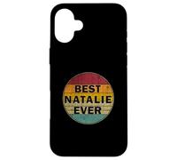 Nome personalizzato Natalie I love Natalie Retro Vintage Style Custodia per iPhone 16 Plus