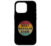 Nome personalizzato Natalie I love Natalie Retro Vintage Style Custodia per iPhone 16 Pro