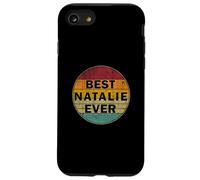 Nome personalizzato Natalie I love Natalie Retro Vintage Style Custodia per iPhone SE (2020) / 7/8