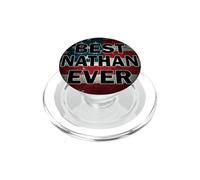 Nome personalizzato Nathan I love Nathan USA stile vintage PopSockets PopGrip per MagSafe