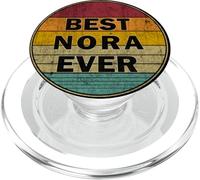 Nome personalizzato Nora I love Nora Retro Vintage Style PopSockets PopGrip per MagSafe