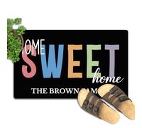 Nome Personalizzato Per La Famiglia, Nome Personalizzato Per La Famiglia, Casa Dolce Casa Zerbino Ingresso Allo Sporco Zerbino Antiscivolo Zerbini Per Interni Per Esterno Cucina Interno 40 X 60Cm