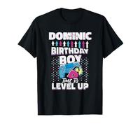 Nome personalizzato personalizzato del giocatore DOMINIC Birthday Boy Maglietta