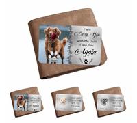 Nome personalizzato Scheda di memoria Regali di simpatia per gli amanti del cane gatto Personalizzato I Will Carry You With Me Until I See You Again Pet Memorial Wallet Card Inserto portafoglio in