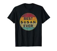 Nome Personalizzato Susan I Love Susan Retro Vintage Style Maglietta