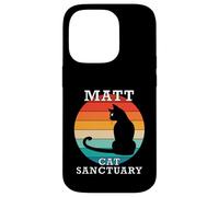 Nome riunione familiare del gruppo Matt Cat Sanctuary Custodia per iPhone 14 Pro