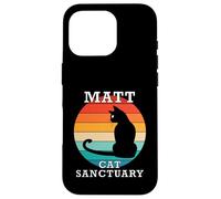 Nome riunione familiare del gruppo Matt Cat Sanctuary Custodia per iPhone 16 Pro
