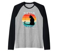 Nome riunione familiare del Gruppo Santuario del Gatto Nadia Maglia con Maniche Raglan