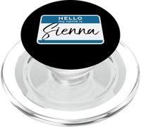 Nome Sienna Tag Personalizzato Donna Ragazza Ciao Introduzione PopSockets PopGrip per MagSafe