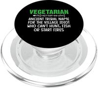 Nome tribale antico vegetariano per l'idiota del villaggio che può PopSockets PopGrip per MagSafe