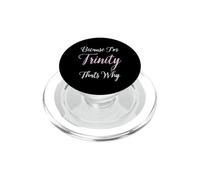 Nome Trinità Personalizzato Compleanno Carino Ragazza Rosa Nero PopSockets PopGrip per MagSafe