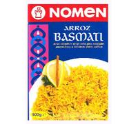Nomen Arroz Basmati, Riso Profumato Indiano a Grano Lungo, Tempo di Cottura Rapido, 500 g, Confezione da 3