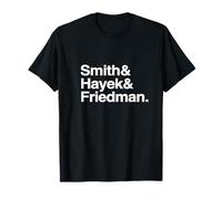Nomi di economisti famosi: SMITH, HAYEK, FRIEDMAN Maglietta