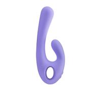 Vibratore Ricaricabile Nomi Tang Flex Bi con Stelo Clitorideo - Lilla