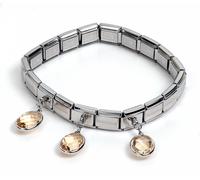 Nomination Bracciale Composable Op-Silver In Acciaio, Argento 925 E Zirconi (3 P